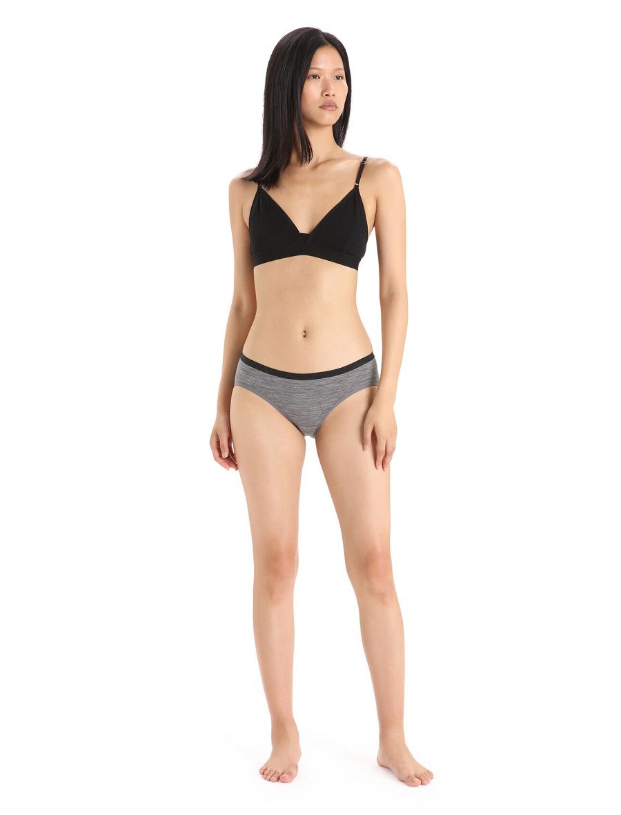 Sous Vêtement Icebreaker Merino Siren Hipkini Briefs Femme Grise | FR 1728RVDW